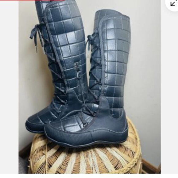 The North Face Svetlana Primaloft Insulated Quilted Winter Boots Black Sz 7 US - Picture 4 of 7